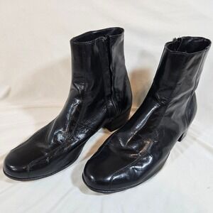 Florsheim Duke Bike Toe Zip Boot Black Mens 13 3E Wide 17087-01